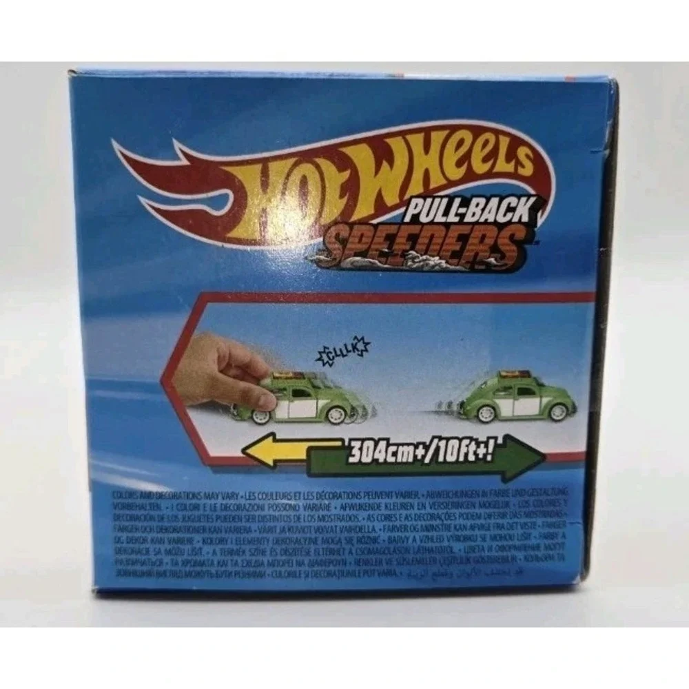 Hot Wheels Pull Back Speeders Volkswagen Beetle Type 1 Kafer 1 32 Diecast
